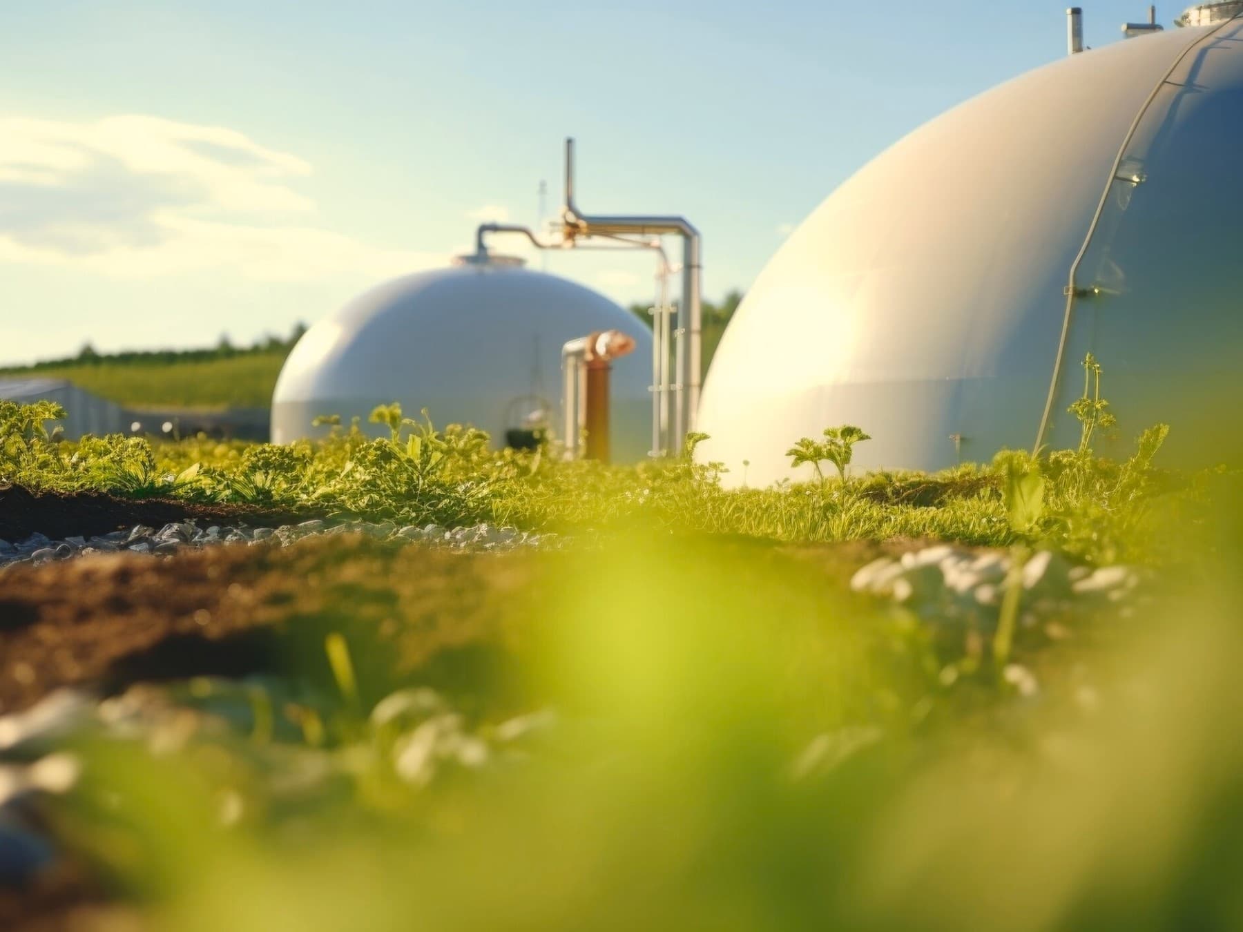 Spoljašnji izgled postrojenja za biogas
