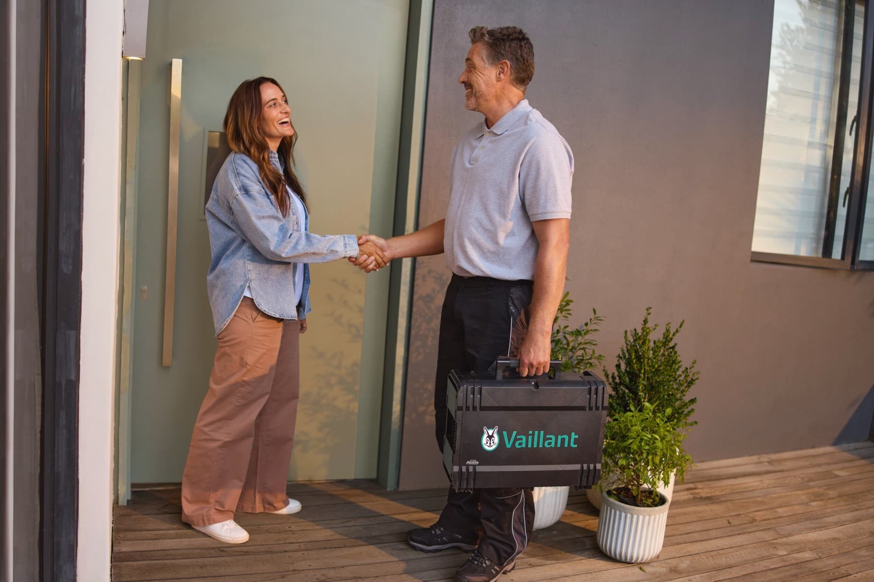Pozdrav vlasniku kuće Vaillant instalateru